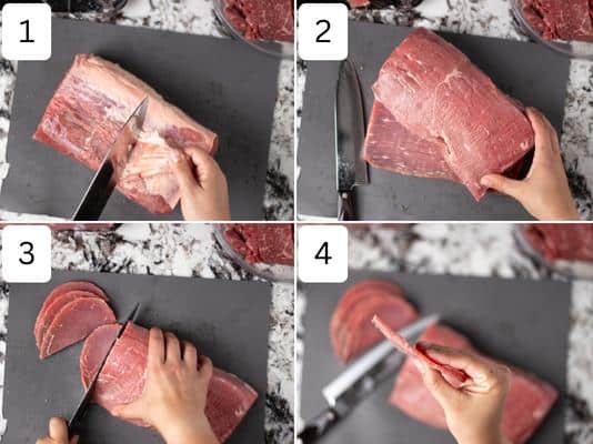 How to slice beef for jerky