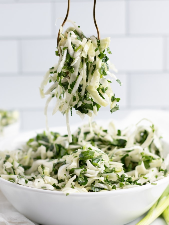Simple Cabbage salad with vinaigrette