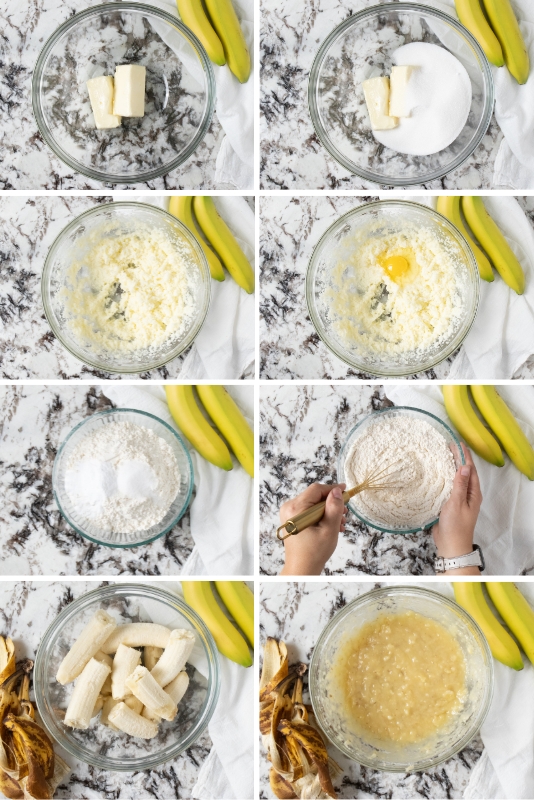 How to make easy banana cake batter